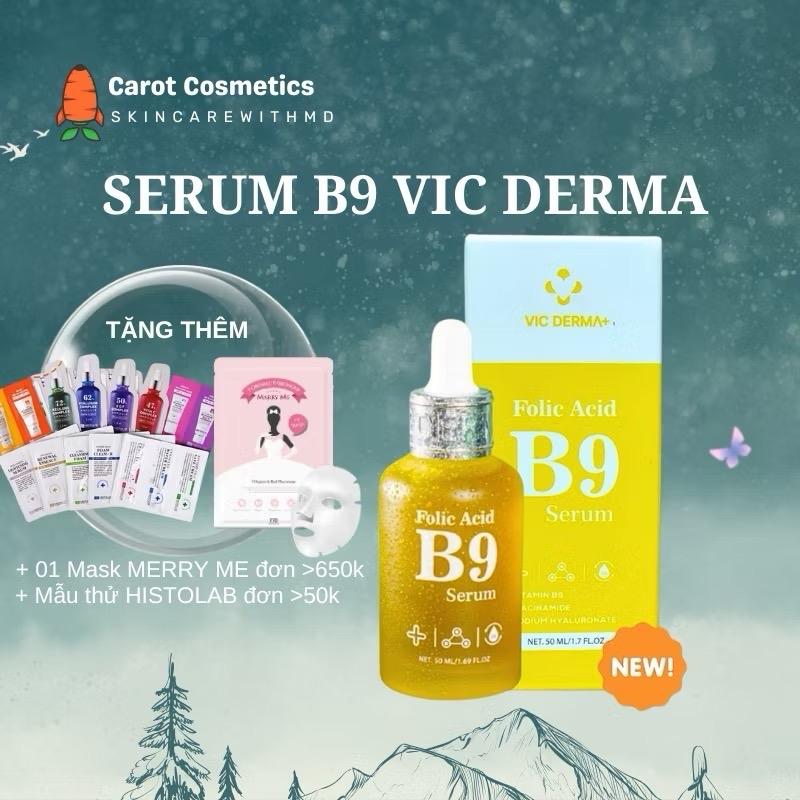 Serum B9 Vic Derma phục hồi, cấp ẩm, chống lão hóa 50ml