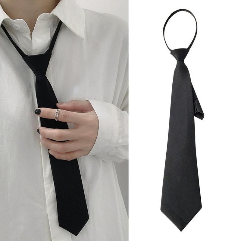 Product Introduction of Cà Vạt Có Khóa Kéo, 42cm, Màu Trơn Phong Cách Hàn Quốc, Thiết Kế Mũi Tên, Dễ Đeo, Cổ Áo, Thích Hợp Cho Công Sở 2