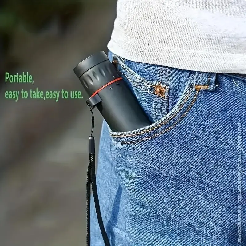 Portable High-power Monocular, 2000x25 Hd Monocular, Mini Telescope, Pocket Multi-purpose Telescope for Outdoor Camping, Hiking, Bird Watching, Concert and Other Outdoor Activities 3