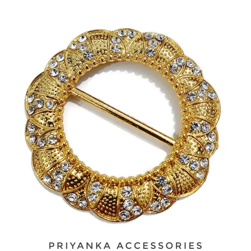 Gesper Ring Rok Lilit Premium Baja/Gesper Plat/Gesper Kain Mutiara Elegan Belt 4