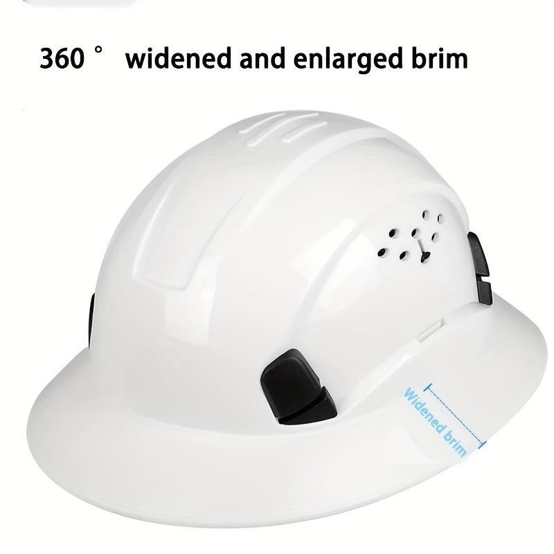 Product Introduction of 1pc Full Brim Safety Helmet With Breathable Structure, Safety Helmet Work Safety Helmet For Men And Women, 6-point Adjustable Ratchet Suspension 6