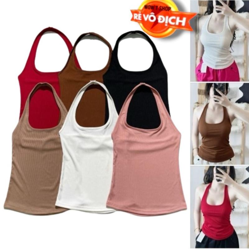 Áo choàng cổ trễ vai from dài ôm body chất vải thun gân tăm kiểu hở lưng Free Size dưới 54kg Bảo An Shop top hot trend Women Nữ Voan Voi Đỏ [A51]