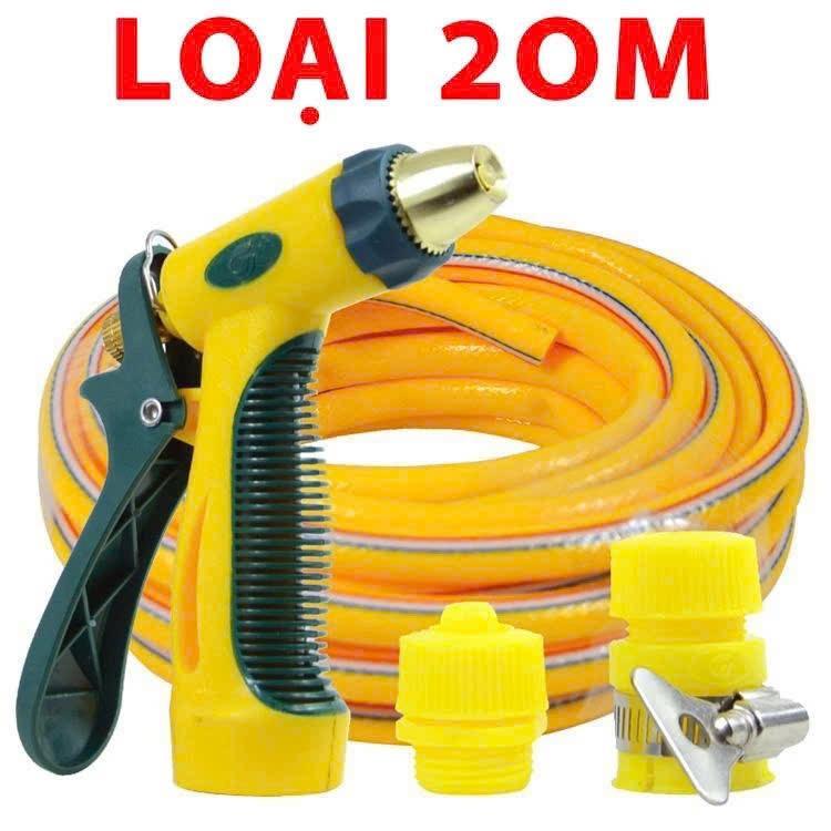 BỘ VÒI RỬA TĂNG ÁP LỰC & DÂY NHỰA PVC DẺO , VÒI TƯỚI CÂY - RỬA XE GIA ĐÌNH 6 CHẾ ĐỘ SỊT TIỆN DỤNG DÂY 5.10.15.20 MÉT 0