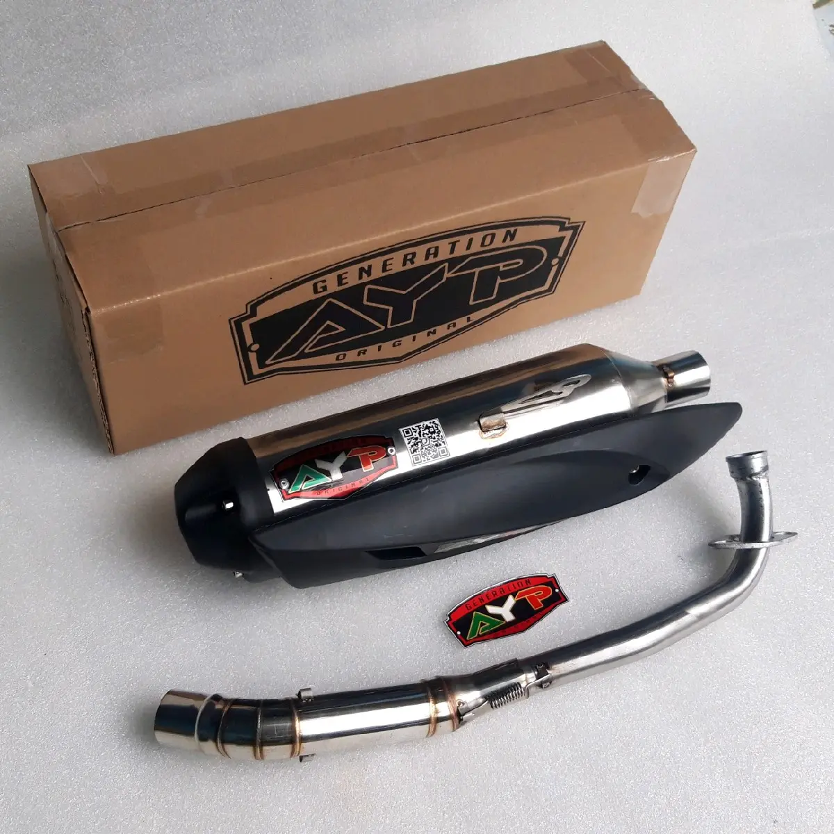 Knalpot Ngebass Adem AYP PRO standar racing for NMAX, AEROX, PCX, dll anti tilang