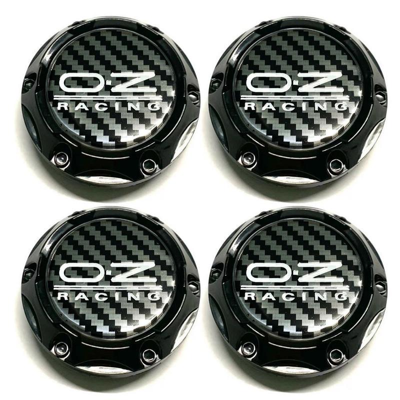 Car modification 4pcs 64mm 68mm Wheel Center Caps Hub Cap Cover Black Chrome High Quanlity Wheel Exterior Decoration for OZ Wheel 5