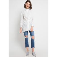 Gambar FAME - Blouse Wanita Lengan Panjang Putih - 9211607 - Putih, S dari FAME Official Kota Surabaya 4 Tokopedia