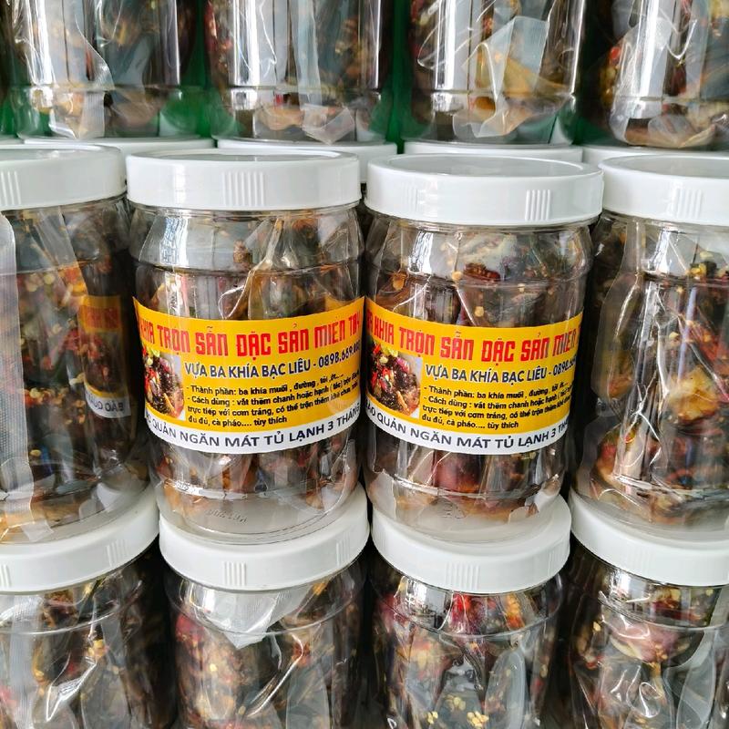 BA KHÍA TRỘN SẴN CON TO CỒ , VỊ TRUYỀN THỐNG MIỀN TÂY QUÊ EM  - BAO ĂN TỪNG CON CHẤT THỊT Food - HỦ 700G 5
