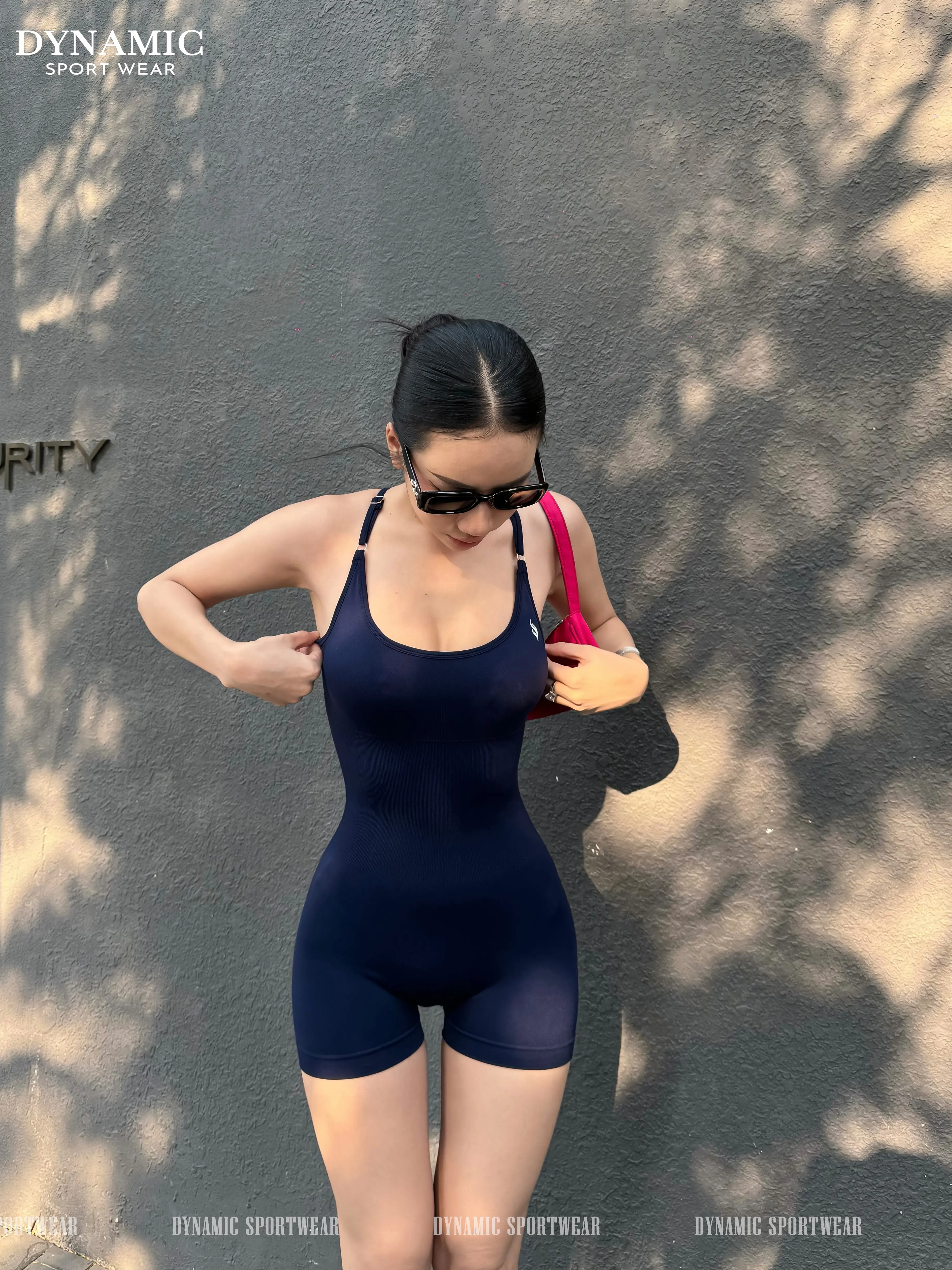 Áo Jumpsuit quần tập Yoga, thiết kế lưng siêu đẹp