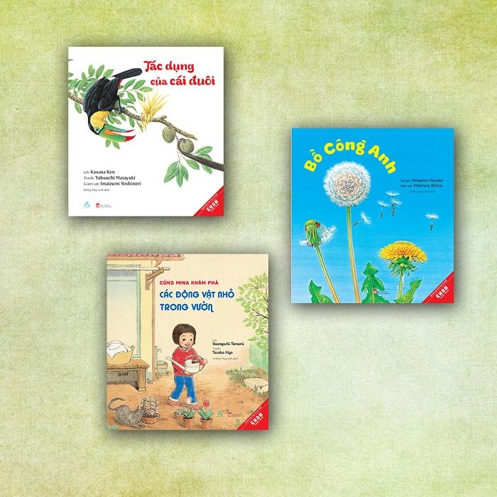 Sách - Combo 3 cuốn sách Ehon Nhật Bản – Cùng bé khám phá Khoa học tự nhiên - QV