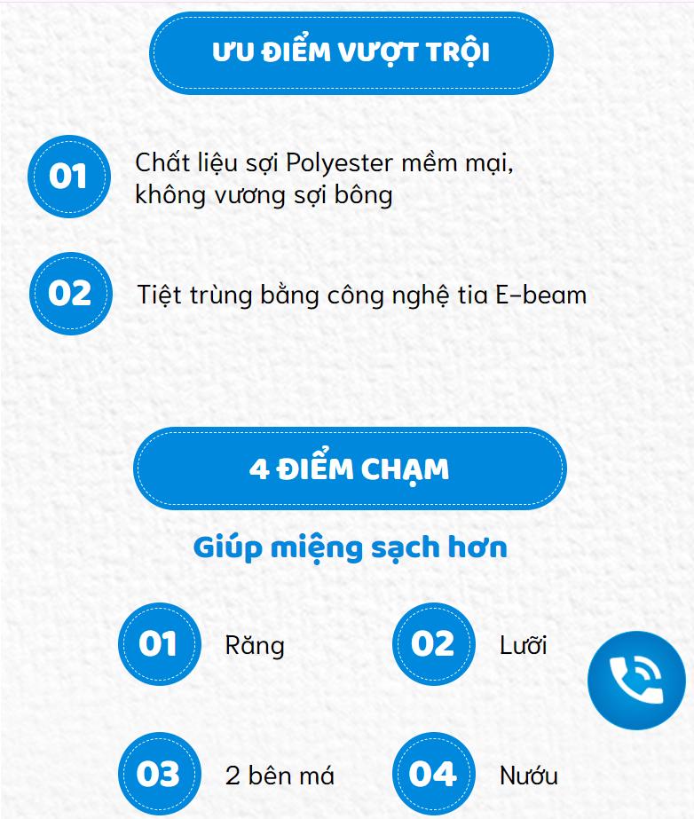 Product Introduction of Gạc Rơ Lưỡi Bảo Nhi Vệ Sinh Làm Sạch Cặn Sữa Ngừa Sâu Răng Giúp Nướu Khoẻ Hộp 30 Gói 3