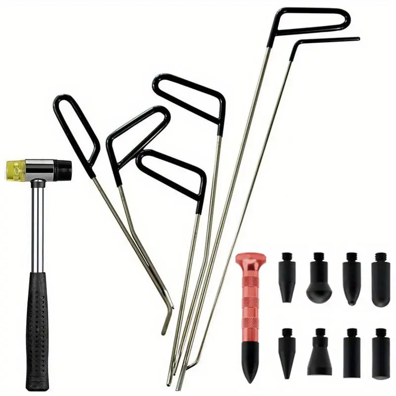 Car Dent Removal Tools Kit, Universal Automotive Mechanical Workshop Tools Set, Suitable for Auto Body Sheet-Metal Paintless Dent Repair