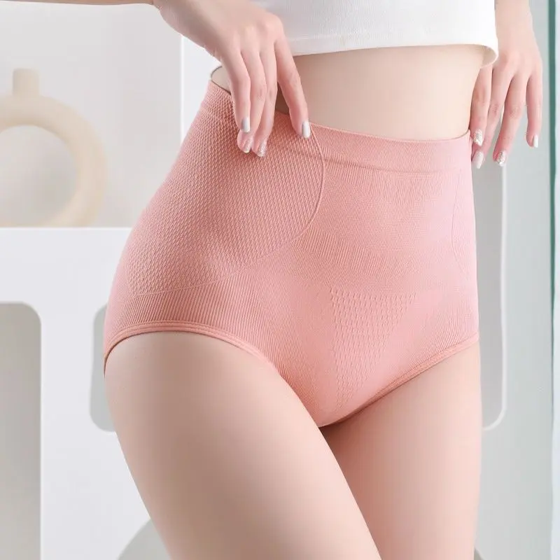 Quần Lót Định Hình Cơ Thể Cạp Cao, Dành Cho Nữ, Thiết Kế Tổ Ong, Liền Mạch, Thoáng Khí, Đồ Lót Tam Giác, Mềm Mại Và Thoải Mái