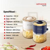 Gambar Advance Chopper Minimalis CHP-03E Portable 350ml Gilingan Bumbu dan Daging USB Type C - CHP-03D - Kuning dari Advance Digitals Indonesia Kota Administrasi Jakarta Utara 4 Tokopedia