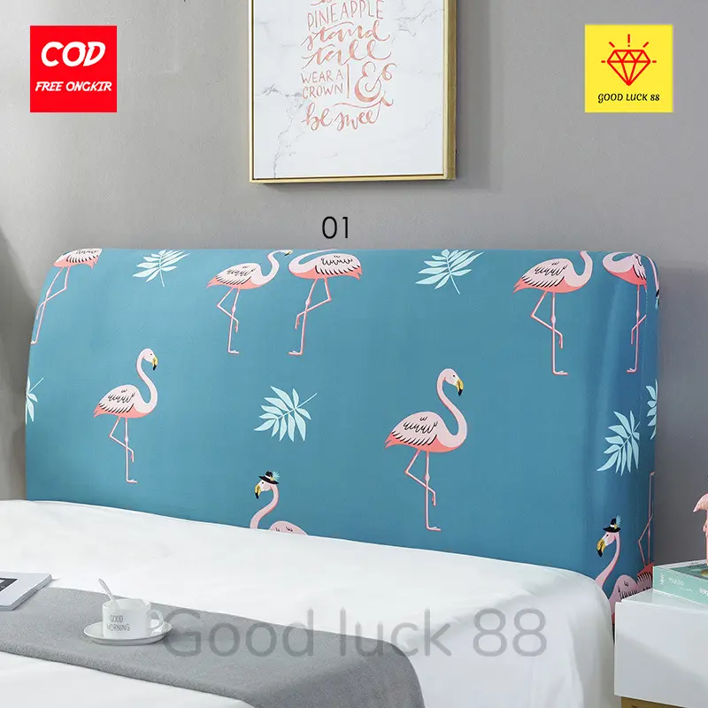 Sarung Sandaran Tempat Tidur Headboard Springbed Ukuran 120 x200 hingga 200x200 Kain Ranjang 1