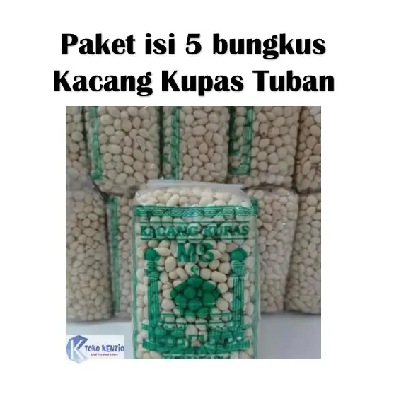 5 BUNGKUS - Kacang Kupas TUBAN ASLI Kualitas Super Snack Food