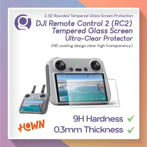 HOWN Tempered Glass DJI RC 2 for DJI Air 3 3s / Mavic 3 / Mini 3 4 Pro / Flip NEO dll Anti Gores Screen Protector untuk Remote Control RC2