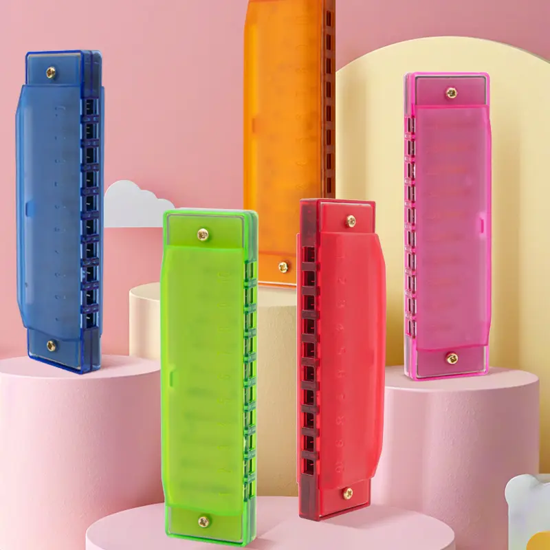 2026 Factory Direct Supply Colorful 10 Hole Harmonica Music Children's ...