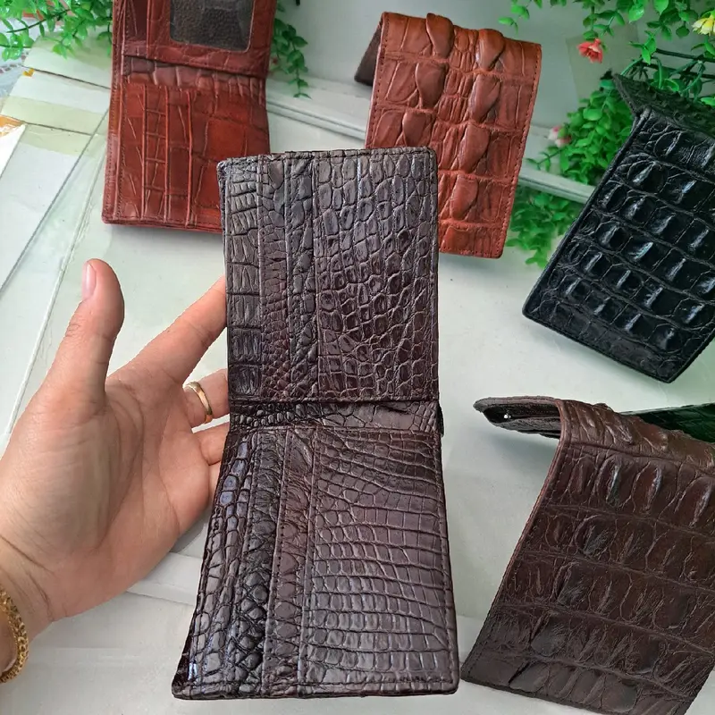 Ví nam cá sấu - Đui - 1 mặt & 2 mặt 5
