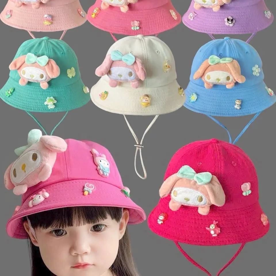 Nón bo cho bé gái từ 2 đến 4 tuổi có dây kéo - Hàng Việt Nam