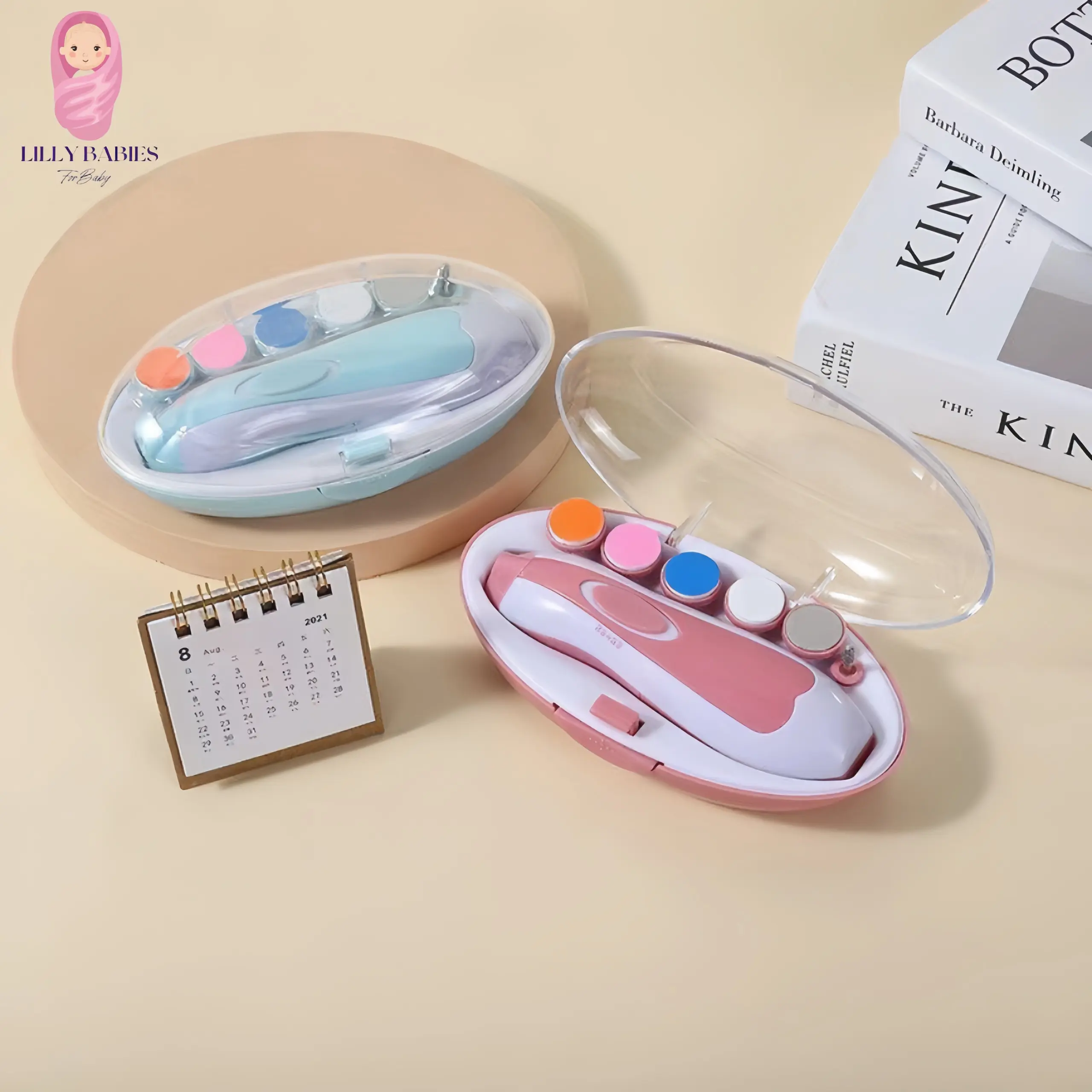 Bộ Máy Mài Móng, Cắt Móng Tay Điện Đa Năng Cho Bé [Tặng kèm 2 pin AA, bảo hành 6 tháng]