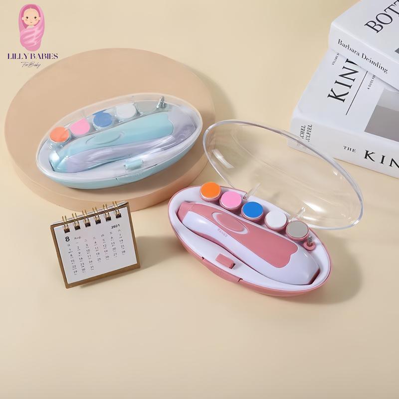 Bộ Máy Mài Móng, Cắt Móng Tay Điện Đa Năng Cho Bé [Tặng kèm 2 pin AA, bảo hành 6 tháng] 0