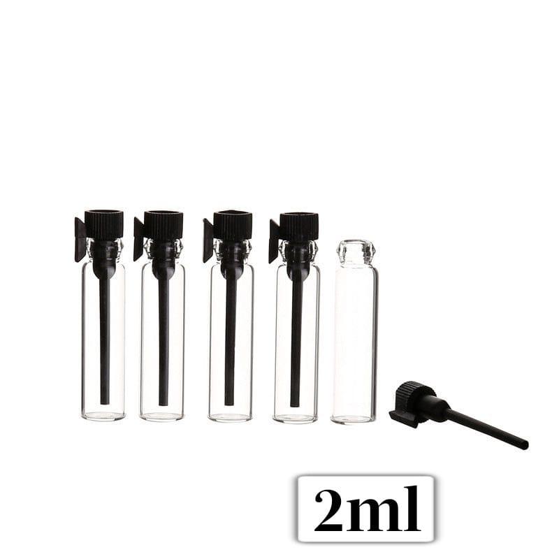 Botol Vial 2ml/Botol Tester/Botol Vial Hitam Putih/Botol Parfum/Botol Sample/Vial Bottle/Botol Kaca/Botol Kaca Kecil Mini 2