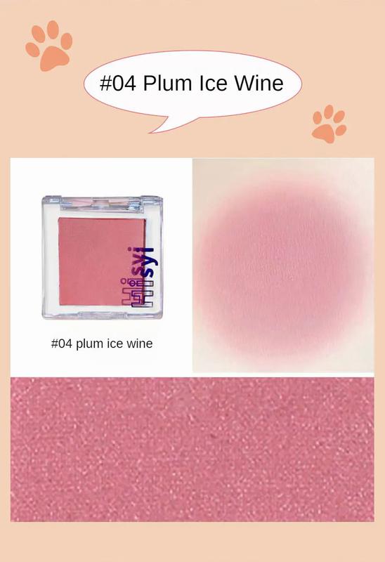 Product Introduction of Korea Monochrome Blush Peach Rose Pink Cheek Tint Powder Natural Lating Matte Face Makeup Red Contour Shadow Palette Cosmetics 48