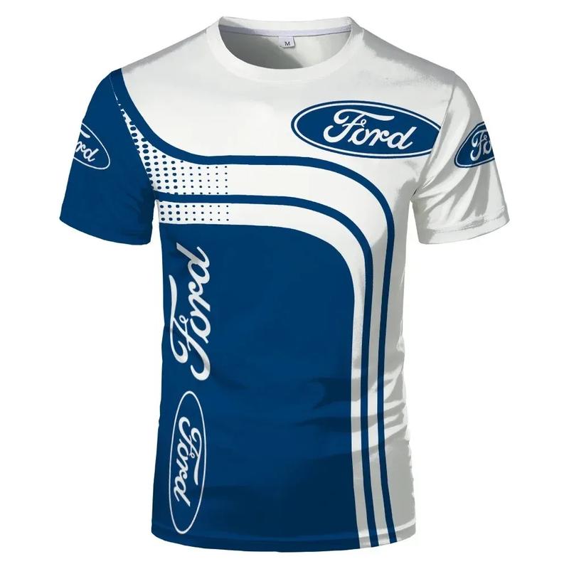 Product Introduction of Ford Mustang car T-shirt 3D printed fashion unisex loose short sleeve round neck T-shirt top ball shirt cool breathable quick-drying short sleeve 7