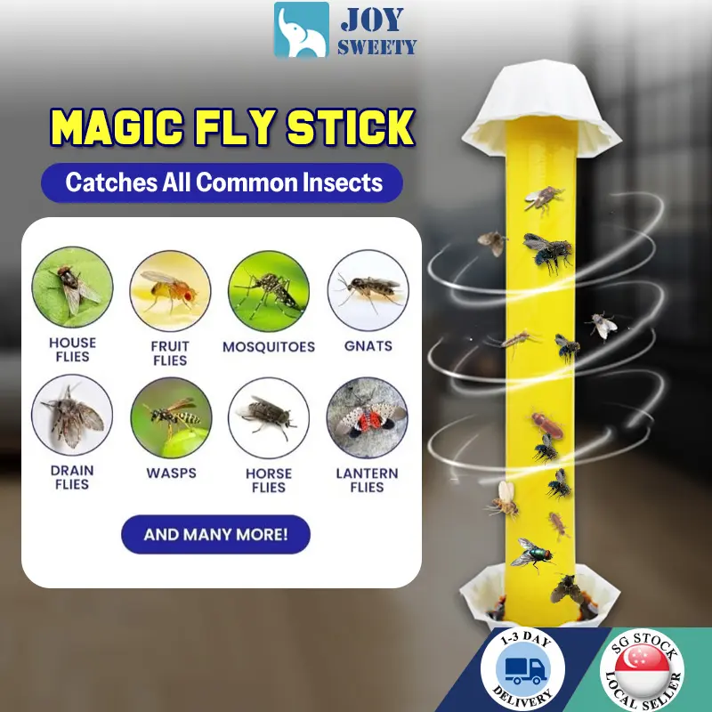 🇸🇬Fly trap Fly Magic Stick traps/Sticky glue catcher/Insect Flies Trap /Flies flying insects sticky fly trap houseflies