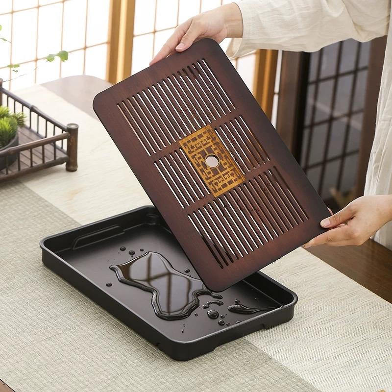 Product Introduction of Khay Trà Tre Hun Khói, Khay Trà Gỗ Hương, Khay Đựng Ấm Chén Trà Đạo, Khay Trà Phòng Khách 4