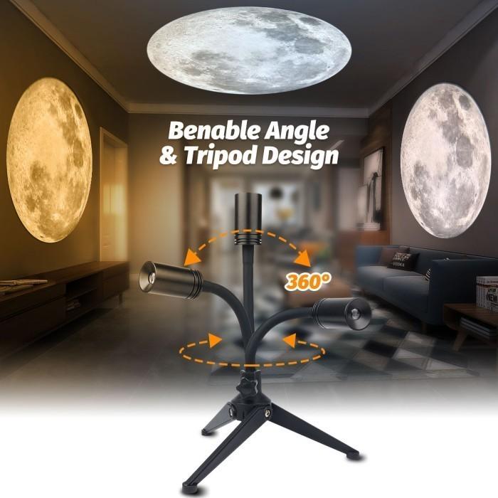 Moon Light Wall Projector Lamp 360 Rotatable Bracket