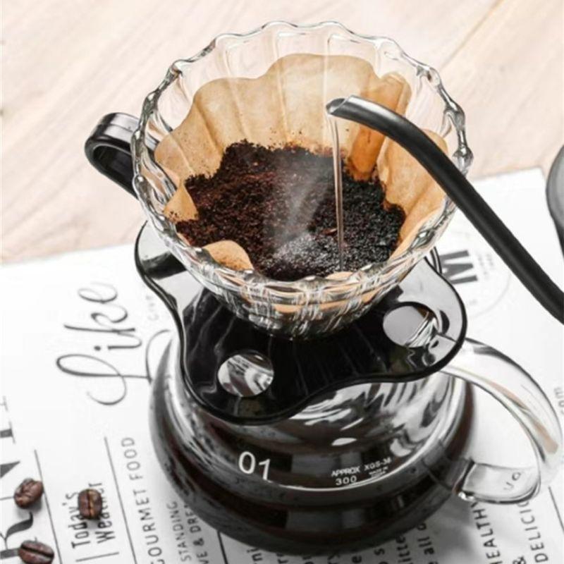 Bình thủy tinh kèm phễu V60 pha cà phê Pour Over 360ML 4