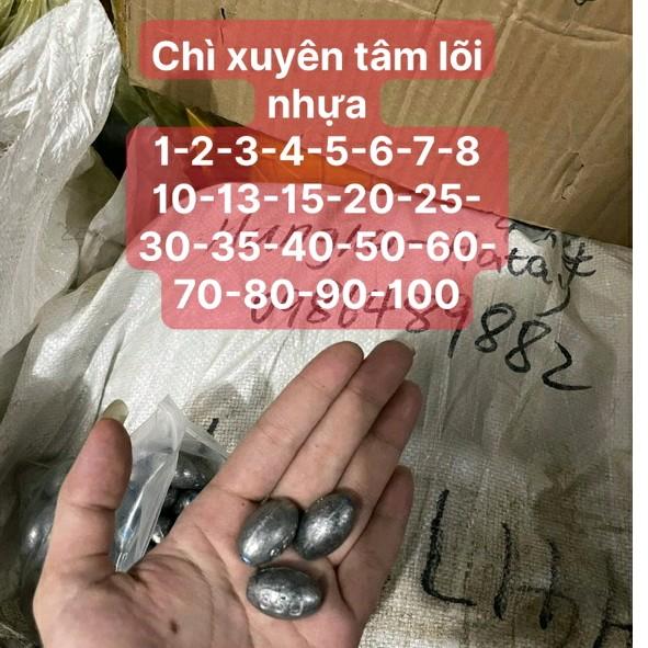 chì lõi nhựa quả trám từ 1g đến 150g chì lõi nhưạ được dùng làm thẻo hố đấu trục săn hàng dành cho ae đánh cần máy câu xa bờ cho thêm chì vào sẽ văng được xa hơn rất nhiều
