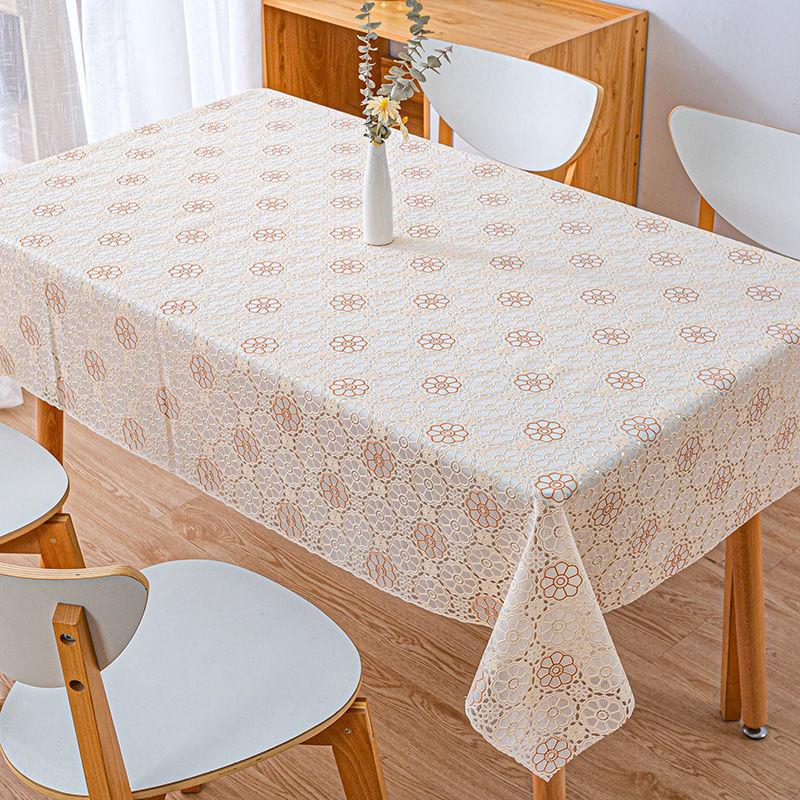 Khăn trải bàn PVC, không thấm nước, chống bỏng, chống thấm dầu, dùng một lần, thảm trải bàn hình chữ nhật, làm bằng nhựa, thích hợp cho bàn trà, sử dụng trong phòng khách, đồ gia dụng 2