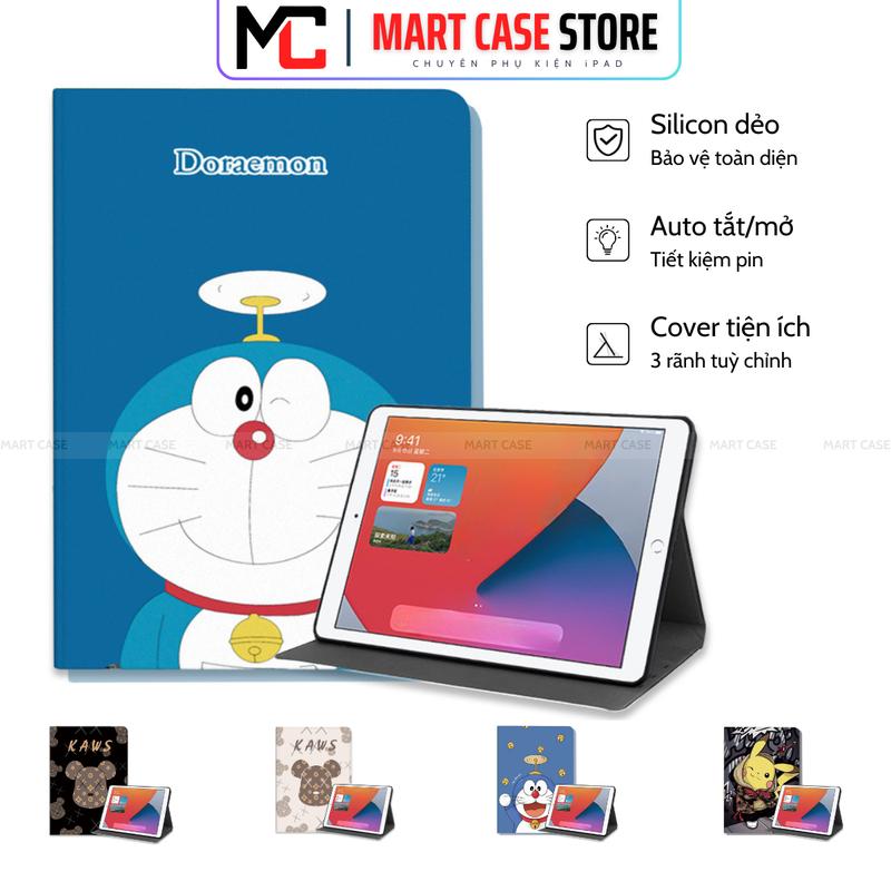 Ốp iPad Silicon Doraemon cute chất đẹp Air 1-2-3-4-5-6-7/Gen 5-6-7-8-9-10-11/Pro 11-9.7-10.5/Mini 1-2-3-4-5-6-7 -MART CASE