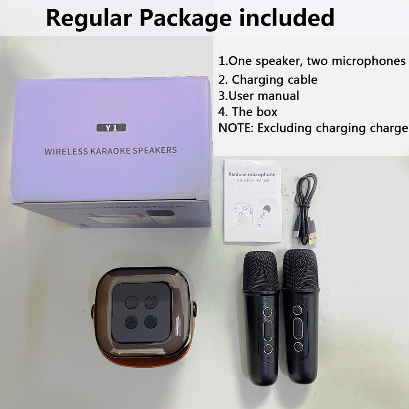 Product Introduction of Portable Wireless Microphone Speaker, Rechargeable Wireless Microphone Speaker with LED Light, Birthday Party & Holiday Gift, Audio 3