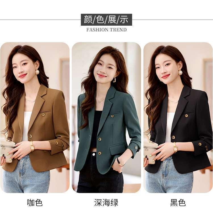 Product Introduction of Áo Khoác Vest Ngắn, Cao Cấp, Thích Hợp Cho Mùa Xuân Và Mùa Thu, Hàng Mới Về Năm 2025, Phong Cách Thường Ngày Nhỏ Thanh Lịch, Bộ Đồ Công Sở, Dành Cho Nữ, Áo Trên Top Women 11