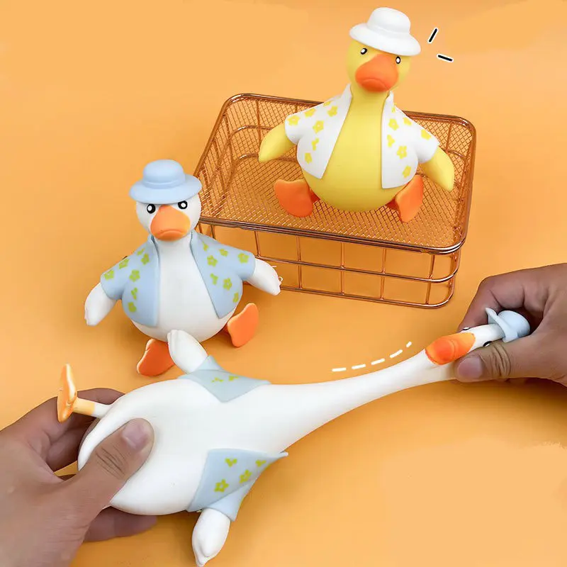 Đồ chơi bóp mềm dẻo squishy xả stress giảm căng thằng hình chú vịt dễ thương 3