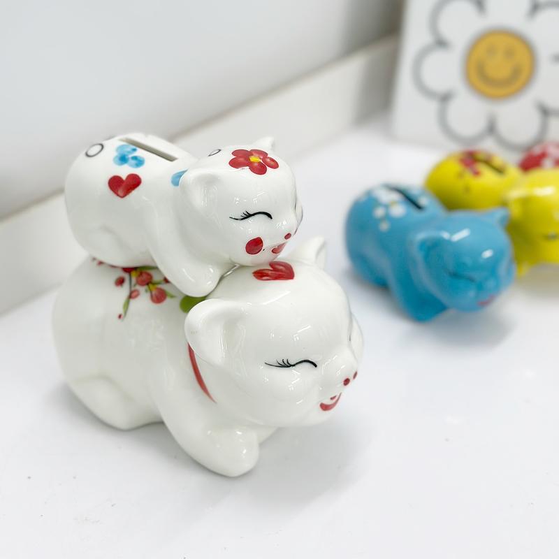 Heo đựng nhẫn - Heo sứ cao cấp Bát Tràng size mini dáng dài siêu sang và đáng yêu, quà tặng, decor, ống tk Tiệm Heo Soda