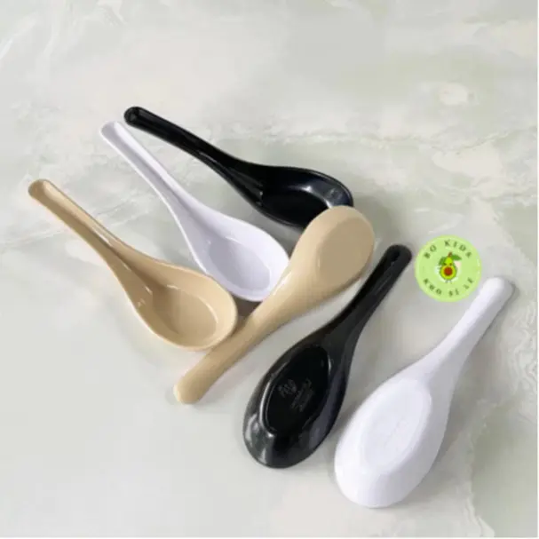 Muỗng súp phíp (2856) Thìa ăn phở nhựa Việt Nhật cao cấp, cho nhà hàng, khách sạn, Thìa ăn cơm,cháo