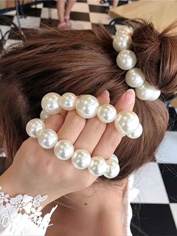 Women's Elegant Hair Ties, Cute Trendy Hair Ties, Fashionable Hair Accessories for Daily & Party Decoration 0