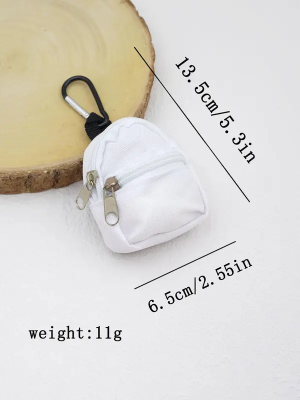 Mini Zipper Backpack Design Coin Purse Keychain,  Cute Novelty Keychain for Bag Charm & Car Keys, Summer Fashion Accessories for Women & Girls 6