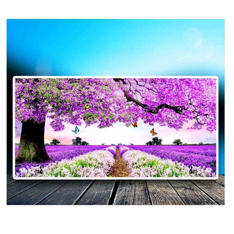 TRANH ĐÍNH ĐÁ CÂY HẠNH PHÚC 110X60CM LV232 Handmade Thêu Chữ