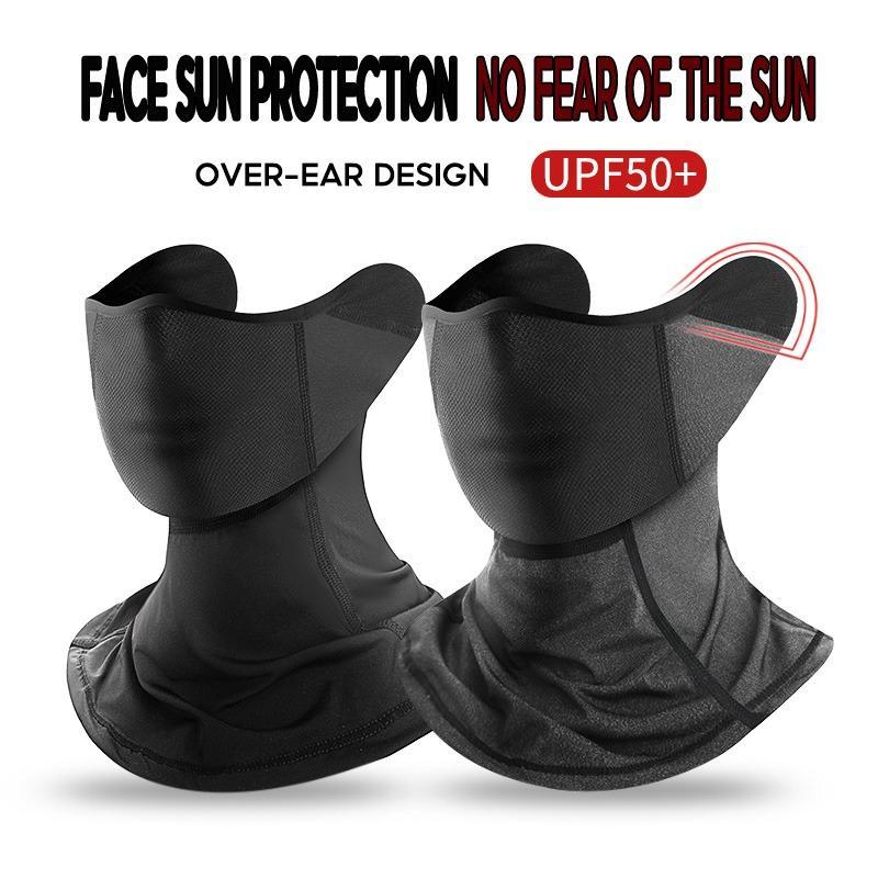 Ear Wrap Design Neck Gaiter Face Mask, Cool Lightweight Windproof Face Mask, Face Sun Protection Mask, Breathable Mesh Facial Sun Protection, Christmas Gift 3