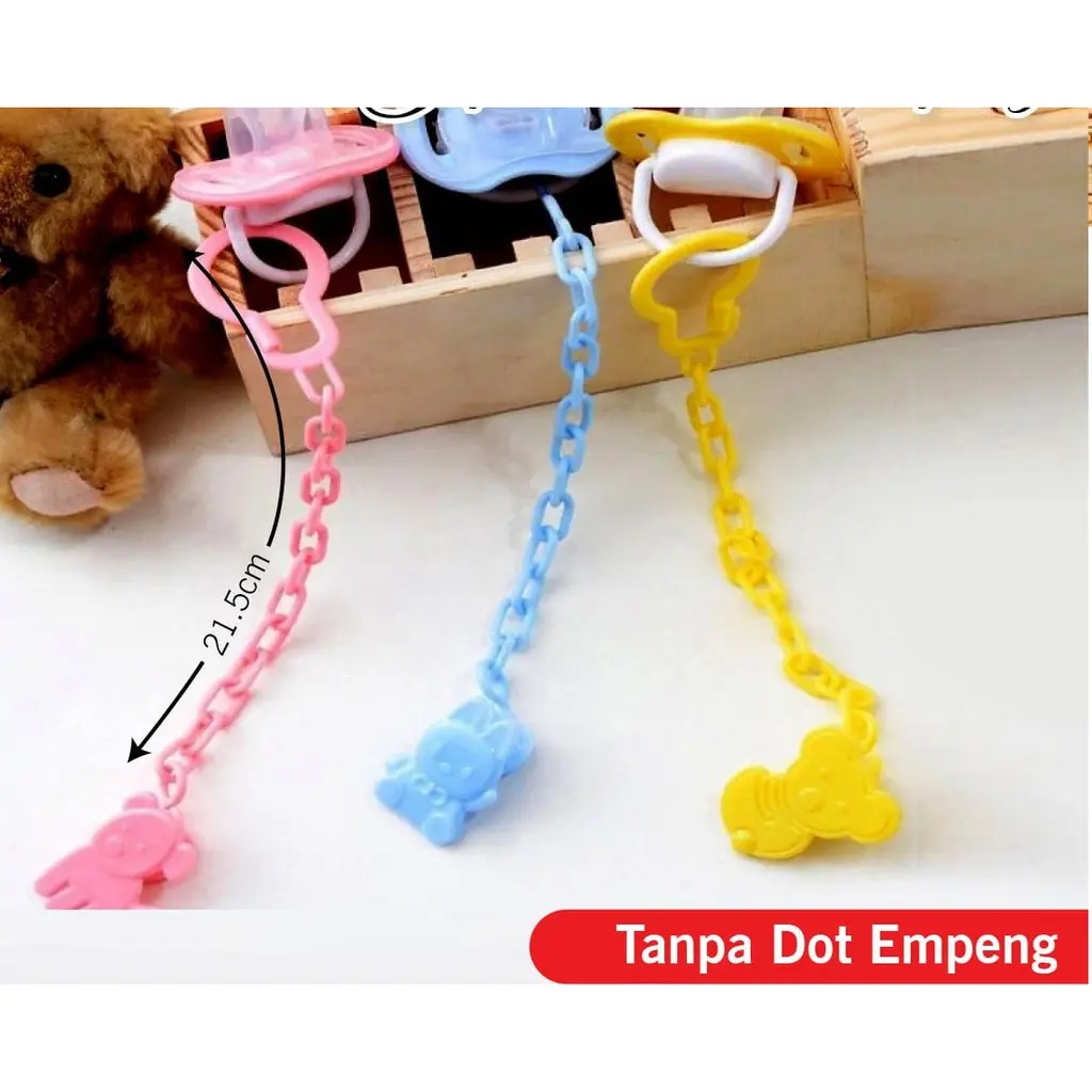 2pcs Gantungan Empeng Bayi 21010040 - pacifier teether hanger