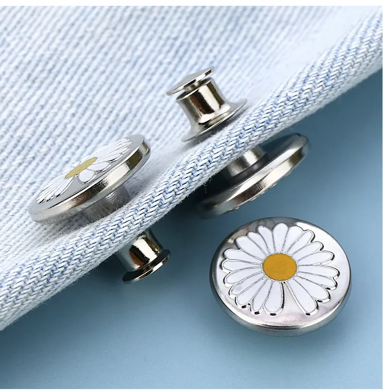 【Guhoo】Stud Free Removable Jeans Button Waist Adjustment Seamless Metal Waist Button