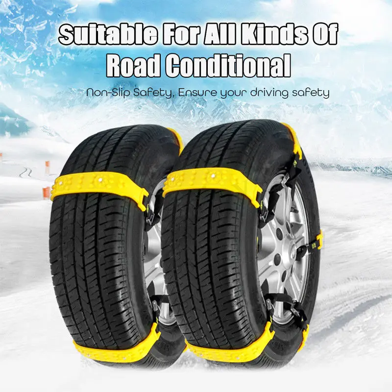 Car Anti-Skidding Tire Chain, Non-slip Wheel Tyre Cable Belt