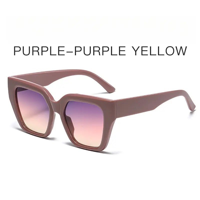 Oversized Cat-Eye Sunglasses Trendy Geometric Frame for Fashionistas