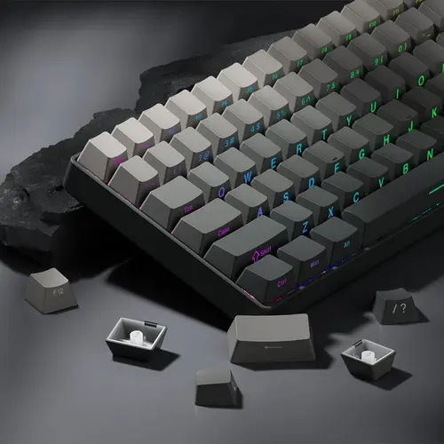 Bộ keycap ninja gradient xuyên led doubleshot bàn phím cơ 136 phím dùng cho nhiều layout Không dây ưu đãi brown switch