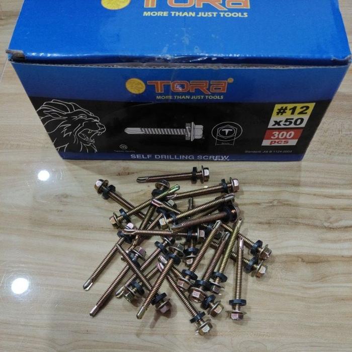 Jual baut rooping 12x50 TORA (100pcs) / baut rooping Tora 12x50 (100pcs ...
